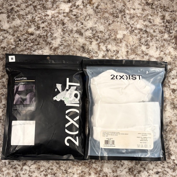 🆕 2(x)ist Essential Contour Pouch No-Show Briefs 2 Multi-Packs - Medium - Picture 2 of 3